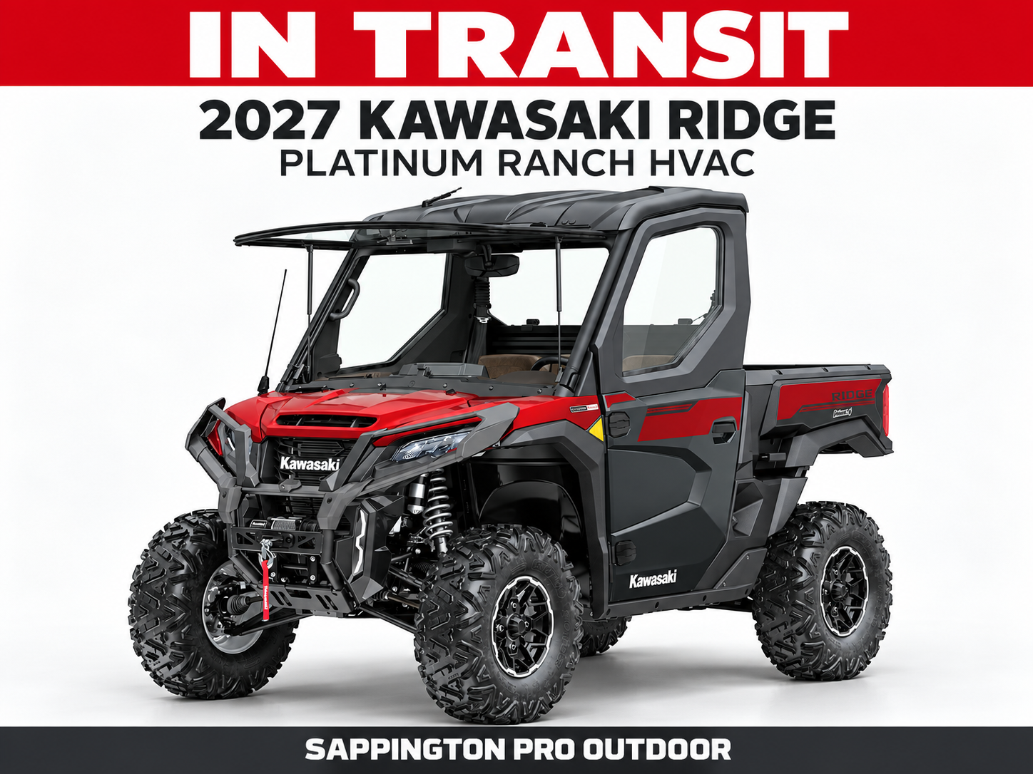 2027 Kawasaki Ridge Platinum Ranch HVAC UTV-Utility